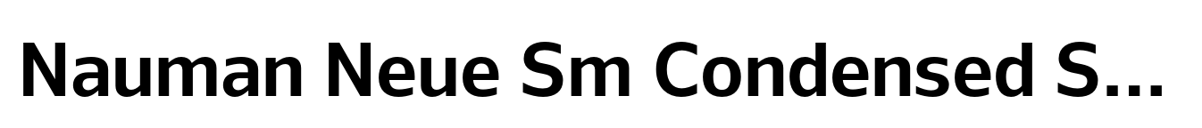Nauman Neue Sm Condensed Semi Bold